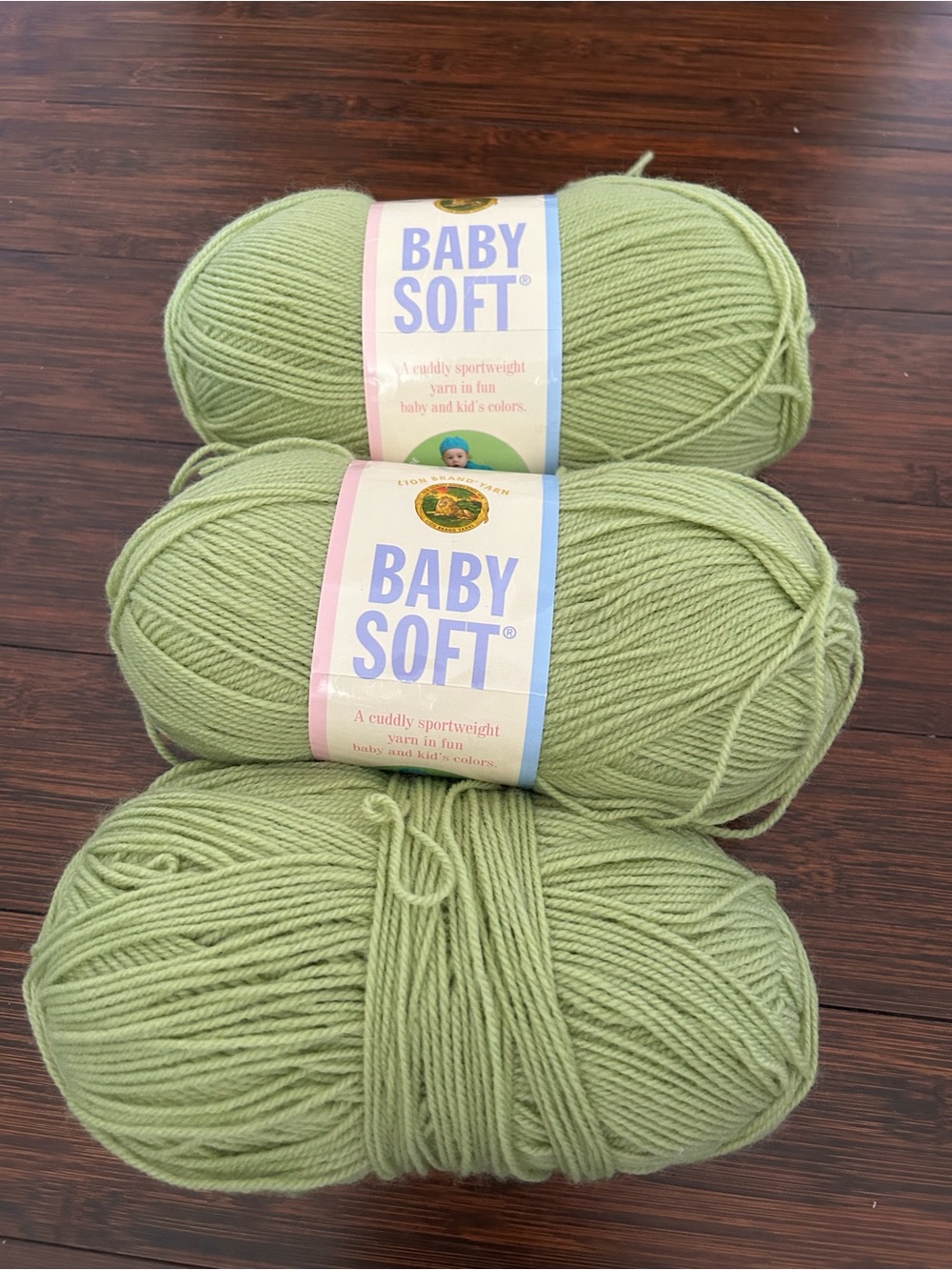 Lion Brand Baby Soft Yarn - Pistachio